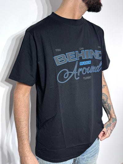T SHIRT BEHIND BLACK